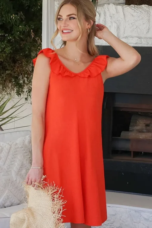 Short Ruffled Casual Summer Dress