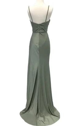 Simple Long Prom Dress with High Side Slit
