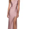 Sleek One-Shoulder Long La Femme Formal Prom Dress