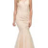 Tight Open-Back Mermaid Prom Dress with Beading