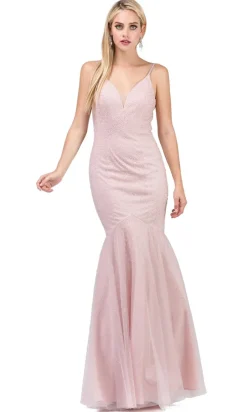 Tight Open-Back Mermaid Prom Dress with Beading