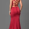 Two Piece La Femme Prom Dress with an Open Back