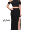 Two-Piece Cold-Shoulder Prom Dress by La Femme